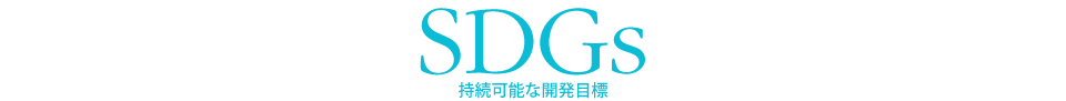 SDGs 持続可能な開発目標